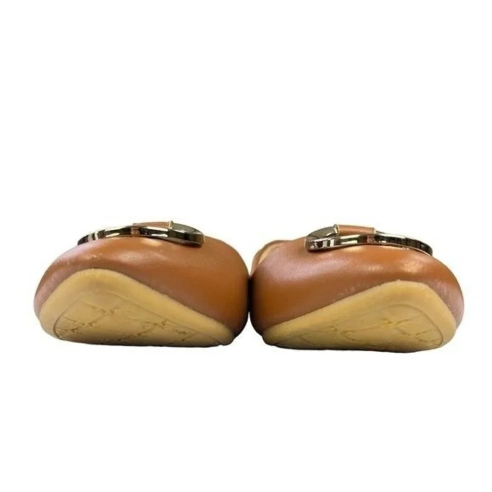Milano Ballet Flats‎ Pointed Toe Gold Ring Preppy Parisian Quiet Luxury Chic 9